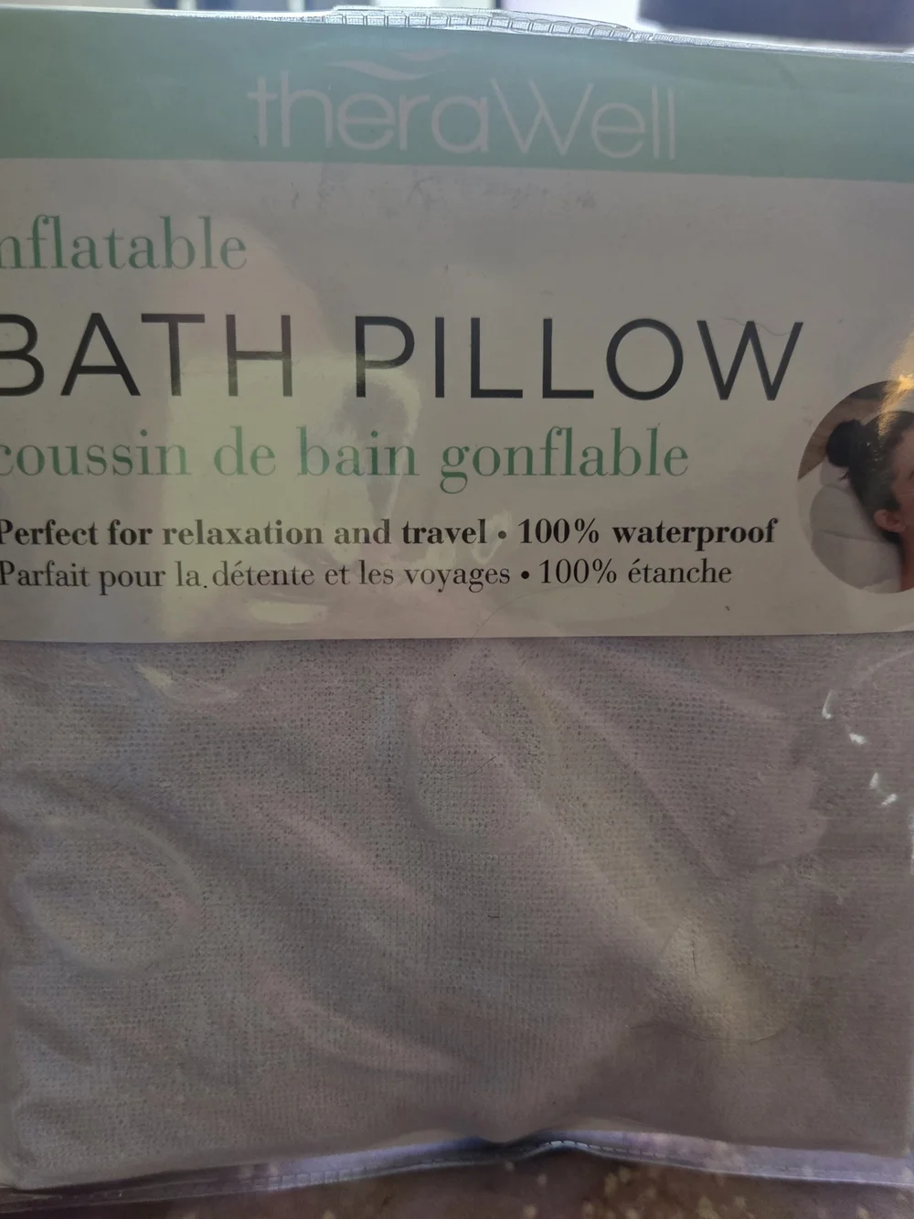 inflatable bath pillow
